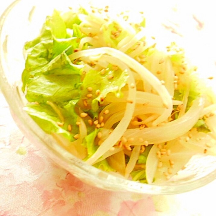 ❤もやしと新玉葱とグリーンレタスの簡単ナムル風❤